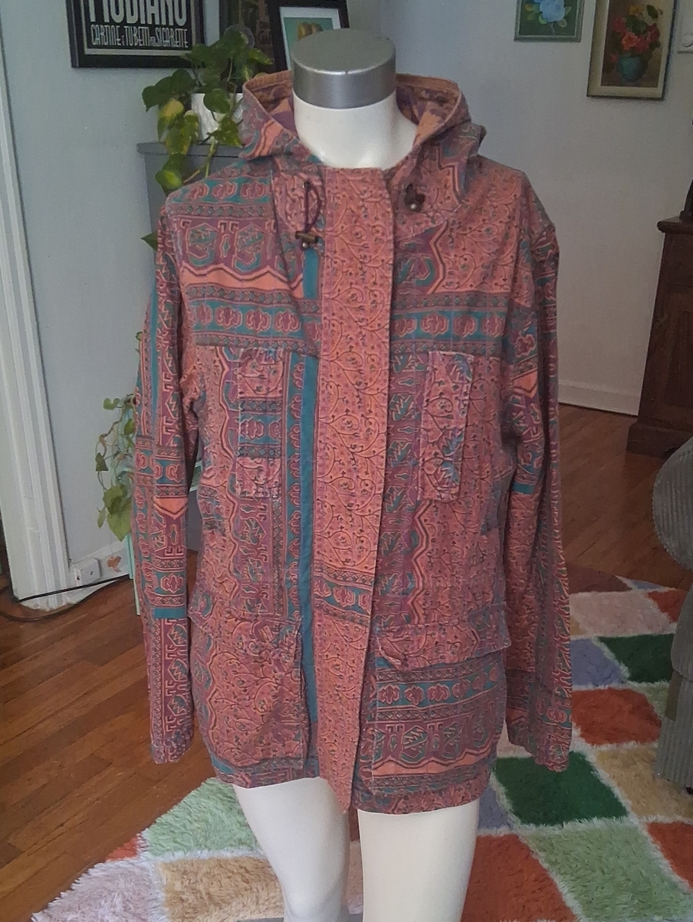 Vintage Boho Gramicci hooded jacket, Medium